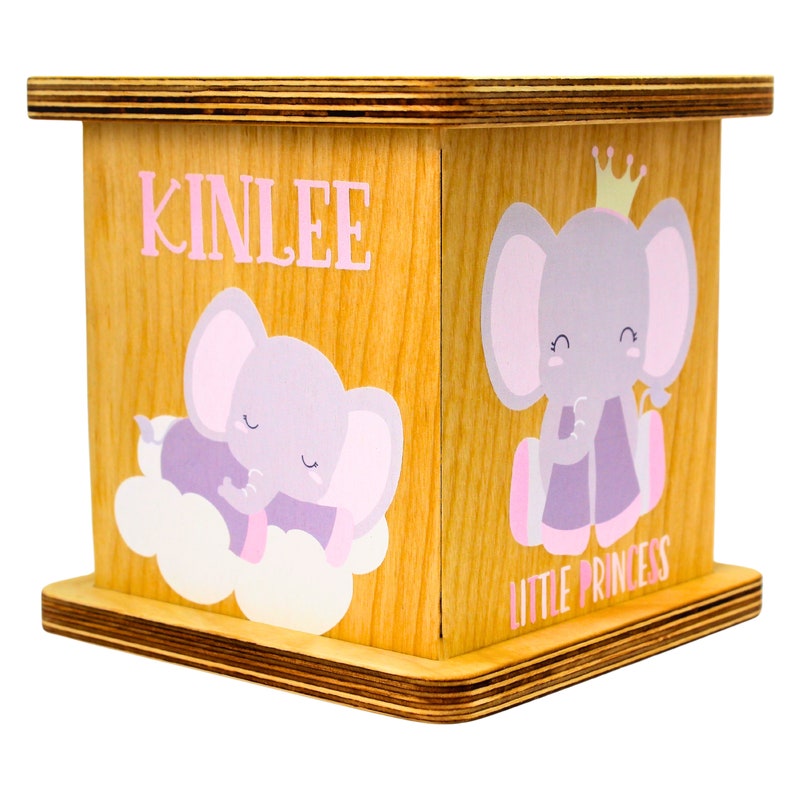 Personalized Piggy Bank Gift, Personalized Coin Bank for Boys and Girls, Elephant Playroom Piggy Banks for Newborn Girl