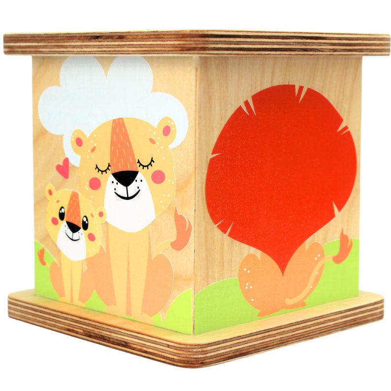 Lion Shelf Money Coin Bank, Personalized Piggy Bank For Kids