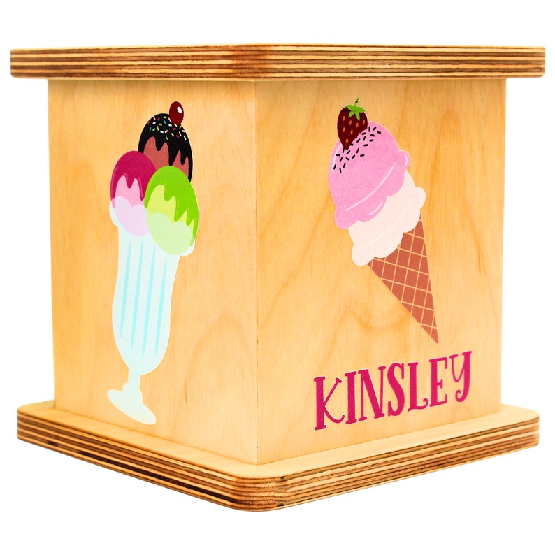 Ice Cream Piggy Bank Personalized Piggy Bank for Boys & Girls