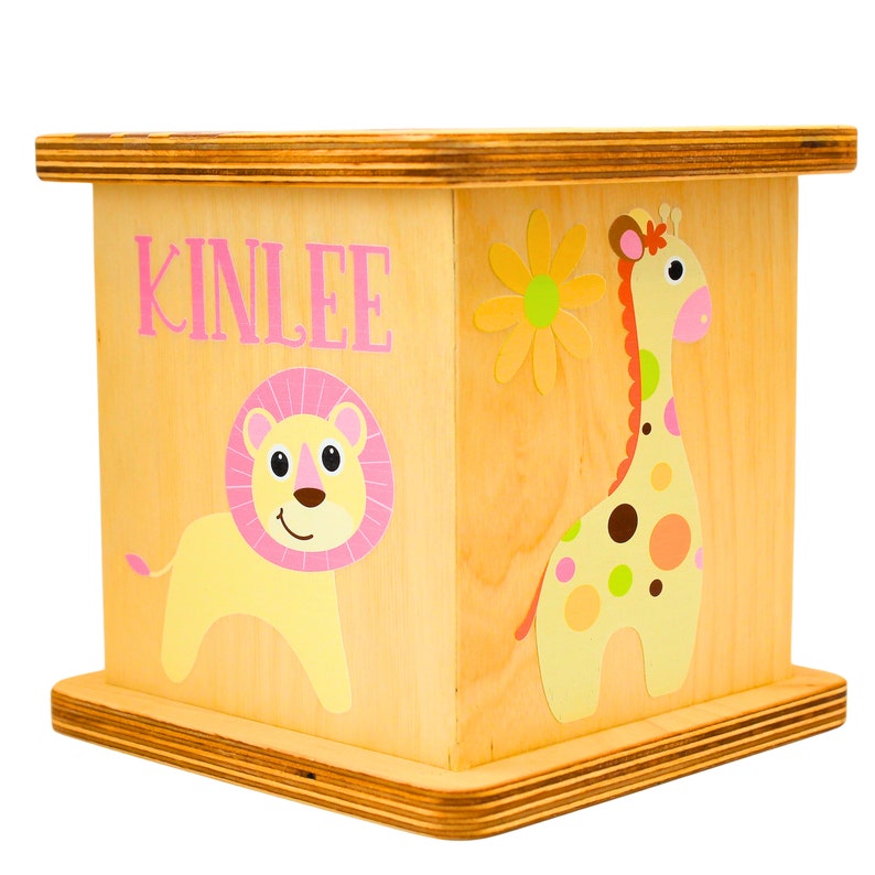 Safari Animal Personalized Money Box Perfect Gift for Small Kids