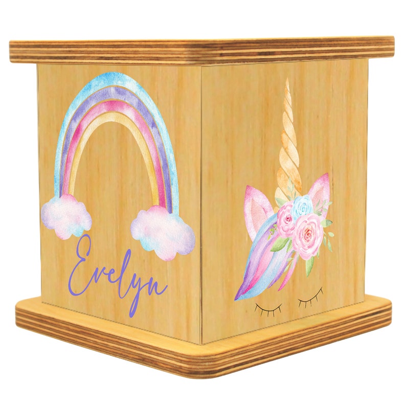 Unicorn Themed Savings Box | Personalized Piggy Bank for Boys & Girls